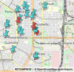 Mappa Piazza Giuseppe Grandi, 20129 Milano MI, Italia (1.1615)