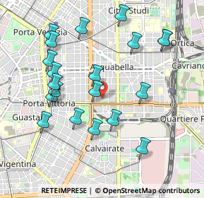 Mappa Piazza Giuseppe Grandi, 20129 Milano MI, Italia (1.0275)