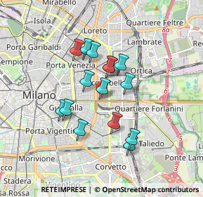 Mappa Piazza Giuseppe Grandi, 20129 Milano MI, Italia (1.37733)