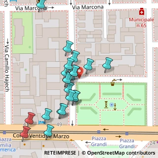 Mappa Piazza Giuseppe Grandi, 20129 Milano MI, Italia (0.03478)