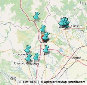 Mappa Via Dora Baltea, 10015 Ivrea TO, Italia (12.391)