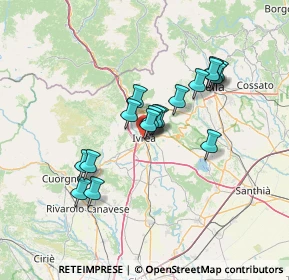 Mappa Via Dora Baltea, 10015 Ivrea TO, Italia (11.27118)