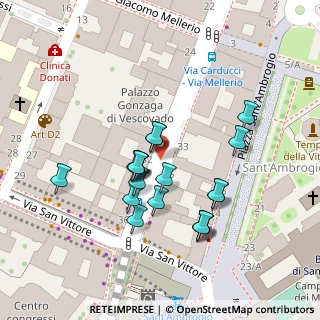 Mappa Via Giosuè Carducci, 32, 20123 Milano, Italia (0.050526315789474)
