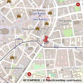 Mappa Via Francesco Sforza, 5, 20122 Milano, Milano (Lombardia)