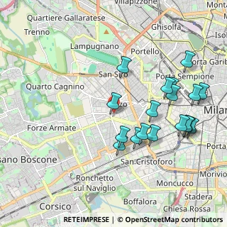 Mappa Via delle Forze Armate, 20121 Milano MI, Italia (2.08056)