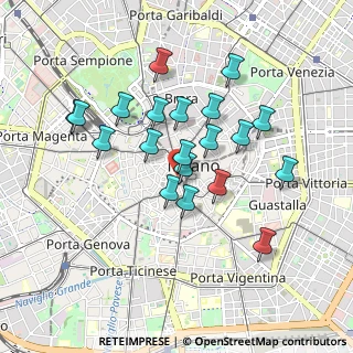 Mappa Piazza Santa Maria Beltrade, 20123 Milano MI, Italia (0.798)