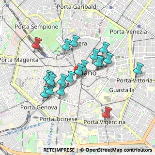 Mappa Piazza Santa Maria Beltrade, 20123 Milano MI, Italia (0.8035)