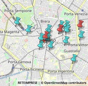 Mappa Via dell'Unione 1 @Wellio, 20123 Milano MI, Italia (0.7615)