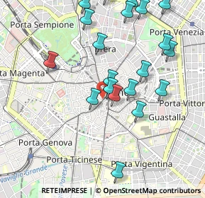 Mappa Via dell'Unione 1 @Wellio, 20123 Milano MI, Italia (1.0895)