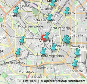 Mappa Via dell'Unione 1 @Wellio, 20123 Milano MI, Italia (2.26385)