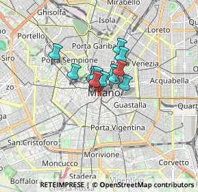 Mappa Via dell'Unione 1 @Wellio, 20123 Milano MI, Italia (0.83692)