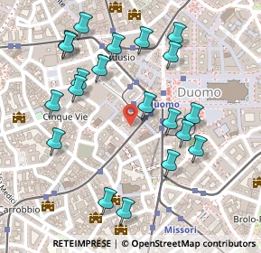 Mappa Via dell'Unione 1 @Wellio, 20123 Milano MI, Italia (0.263)