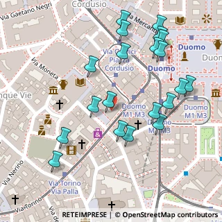 Mappa Piazza Santa Maria Beltrade, 20123 Milano MI, Italia (0.1375)