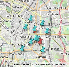 Mappa Via Bronzetti Fratelli, 20129 Milano MI, Italia (1.37909)