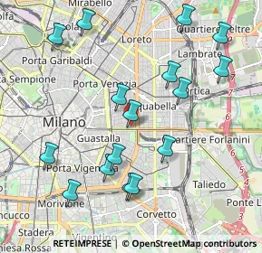 Mappa Via Bronzetti Fratelli, 20129 Milano MI, Italia (2.15625)