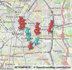 Mappa Via Bronzetti Fratelli, 20129 Milano MI, Italia (1.37462)