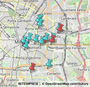 Mappa Via Bronzetti Fratelli, 20129 Milano MI, Italia (1.40938)