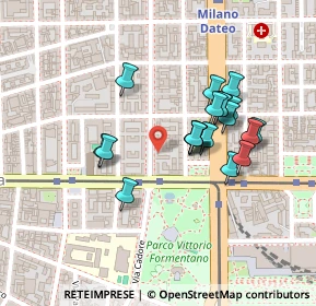 Mappa Via Bronzetti Fratelli, 20129 Milano MI, Italia (0.189)