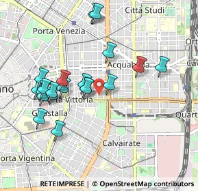 Mappa Via Bronzetti Fratelli, 20129 Milano MI, Italia (0.9335)