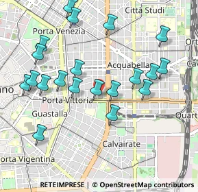 Mappa Via Bronzetti Fratelli, 20129 Milano MI, Italia (1.0395)