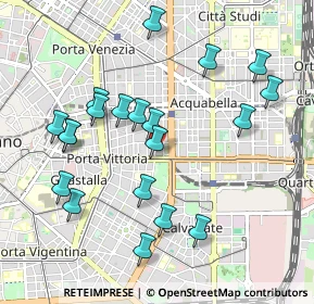 Mappa Via Bronzetti Fratelli, 20129 Milano MI, Italia (1.014)