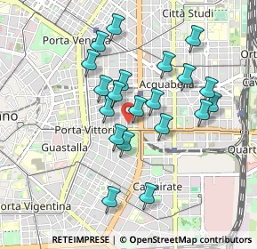 Mappa Via Bronzetti Fratelli, 20129 Milano MI, Italia (0.8155)