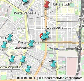 Mappa Via Bronzetti Fratelli, 20129 Milano MI, Italia (1.37231)