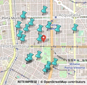 Mappa Via Bronzetti Fratelli, 20129 Milano MI, Italia (0.516)