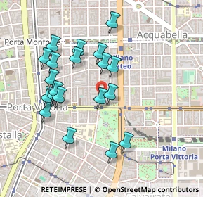 Mappa Via Bronzetti Fratelli, 20129 Milano MI, Italia (0.4545)