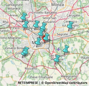 Mappa Via Bronzetti Fratelli, 20129 Milano MI, Italia (6.4775)
