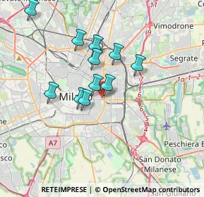 Mappa Via Bronzetti Fratelli, 20129 Milano MI, Italia (2.93091)