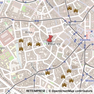Mappa Via Santa Maria Podone, 5, 20123 Milano, Milano (Lombardia)