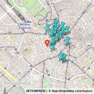 Mappa Piazza Borromeo, 20123 Milano MI, Italia (0.3475)