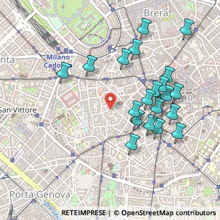 Mappa Piazza Borromeo, 20123 Milano MI, Italia (0.5135)