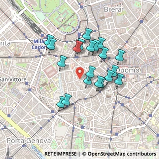 Mappa Piazza Borromeo, 20123 Milano MI, Italia (0.3885)