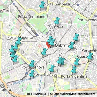 Mappa Piazza Borromeo, 20123 Milano MI, Italia (1.2165)