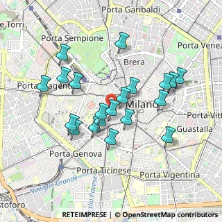 Mappa Piazza Borromeo, 20123 Milano MI, Italia (0.8405)