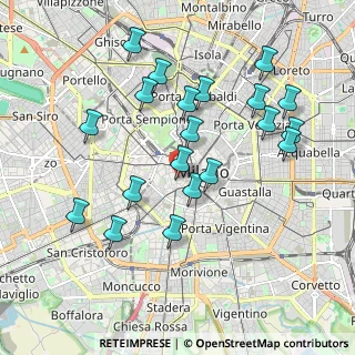 Mappa Piazza Borromeo, 20123 Milano MI, Italia (1.9475)