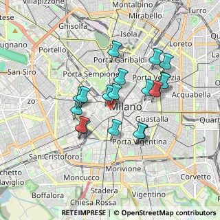 Mappa Piazza Borromeo, 20123 Milano MI, Italia (1.48722)