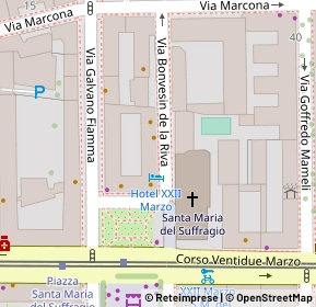 Mappa Piazza Santa Maria del Suffragio, 20129 Milano MI, Italia (0.06538)