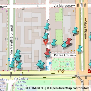 Mappa Piazza Emilia, 20129 Milano MI, Italia (0.07826)