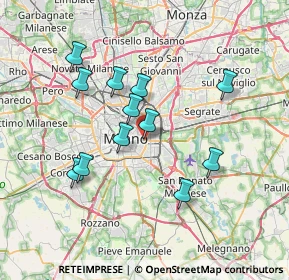 Mappa Piazza Emilia, 20129 Milano MI, Italia (6.50333)