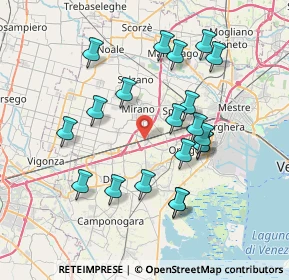 Mappa Via Caltana, 30034 Mira VE, Italia (7.1885)