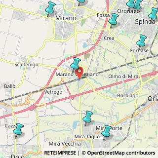 Mappa Via Caltana, 30034 Mira VE, Italia (3.63545)