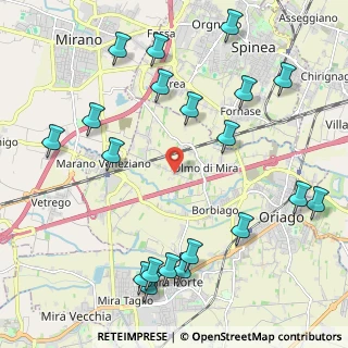 Mappa Via Fossa Donne, 30034 Mira VE, Italia (2.6275)
