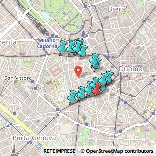 Mappa Via Morigi, 20123 Milano MI, Italia (0.3225)