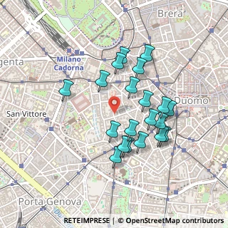 Mappa Via Morigi, 20123 Milano MI, Italia (0.4025)