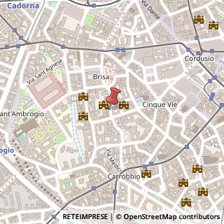 Mappa Via morigi 2/a, 20123 Milano, Milano (Lombardia)