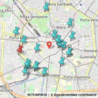 Mappa Via Morigi, 20123 Milano MI, Italia (1.048)