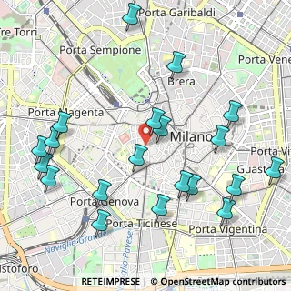 Mappa Via Morigi, 20123 Milano MI, Italia (1.219)
